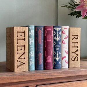 Personalized Handcrafted Wooden Bookends